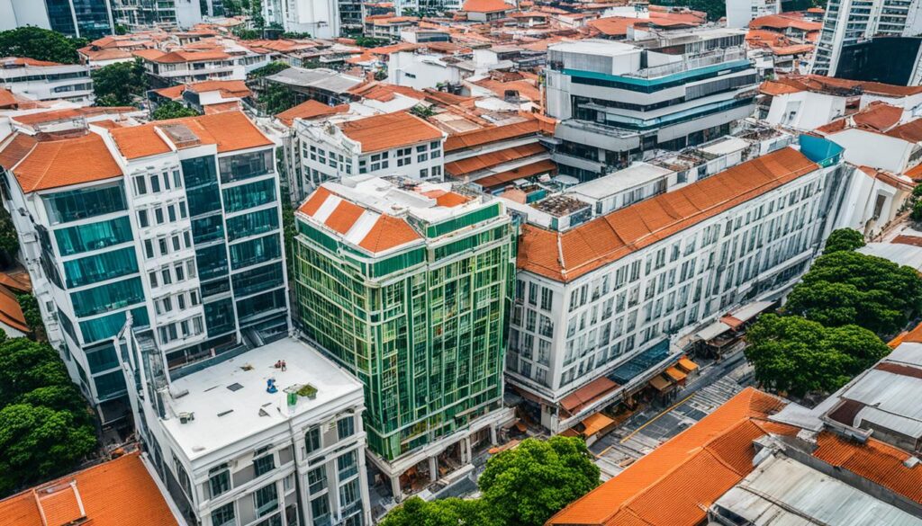 revitalization of aging mixed-use properties in Singapore